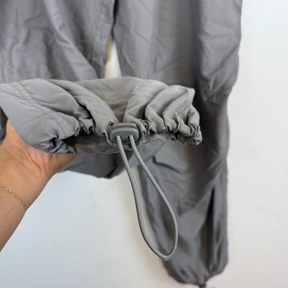 Vintage 2000 Y2K Old Navy Baggy Parachute Polyester Mens Pants Gray - L - Picture 5 of 12